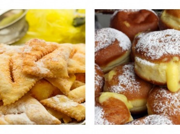Włoskie inspiracje - pączki bomboloni i faworki chiacchiere