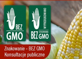 Dwa wzory oznaczenia ,,wolne od GMO''