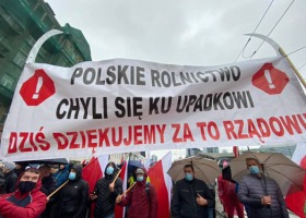 Protest rolników w Warszawie