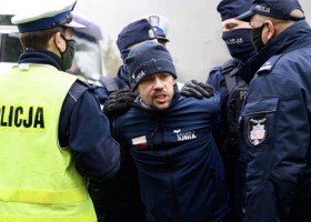 Michał Kołodziejczak zatrzymany przez policję