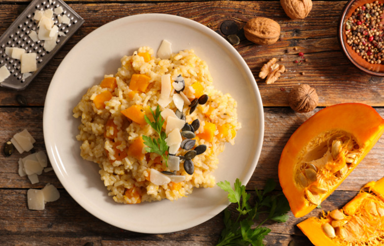 risotto z dynią